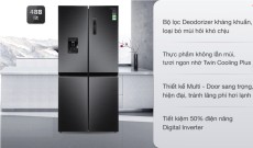 Tủ lạnh Samsung Inverter 488 lít Multi Door RF48A4010B4/SV