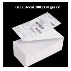 Giấy in nhiệt decal tem nhãn A7 77x100mm tập 500 tờ